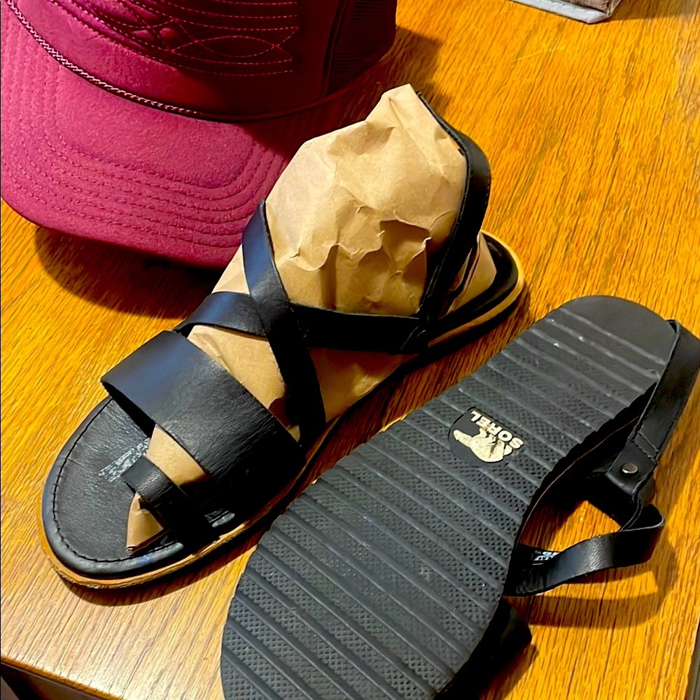 Black Strappy Sandals